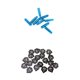 thumbnail image 1 of Cráneo De Reemplazo De Cola De Vuelo De Dardos De Forma Estándar De 20 Piezas Con Protector De 9 Dardos, 1 of 6