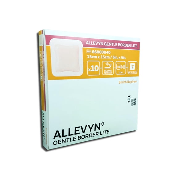 Apósito para heridas Allevyn 15 × 15 cm (paquete de 10)
