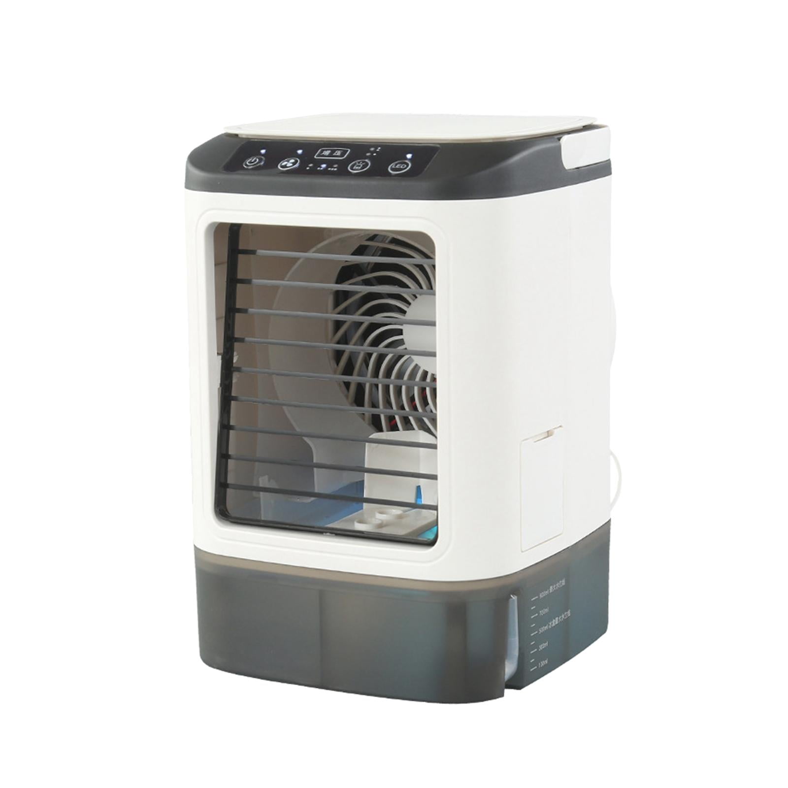 Bothyi - Ventilador De Escritorio Pequeño, Ventilador De Refrigeración De Escritorio Recargable Por Usb Para Dormitorio De Escritorio Al Aire Libre Con Caja De Hielo