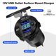 thumbnail image 2 of Cargador de coche DAESENN 12V Dual QC3.0 USB, rojo, 2 of 7