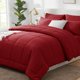thumbnail image 1 of Juego de cama CozyLux Queen rojo oscuro de 7 piezas para todas las estaciones, 1 of 8