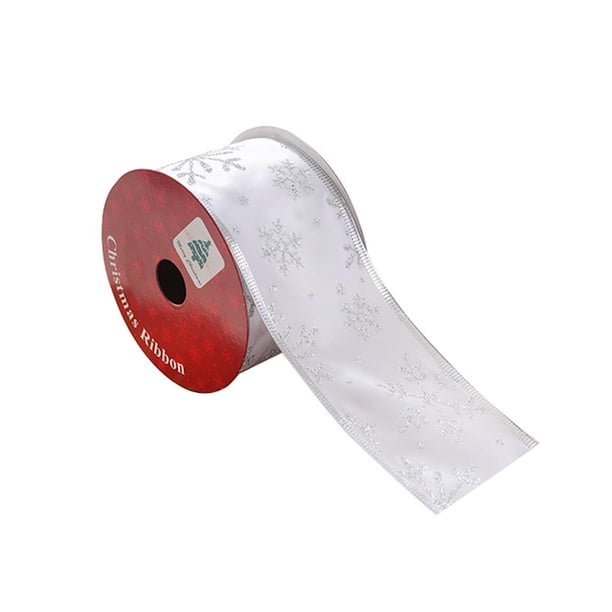 Cinta de regalo de Navidad 2023, cinta para envolver regalos, decoración navideña, Artesanías hechas a mano decorativas, 9,1 M de longitud, decoración Estilo C