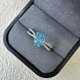 thumbnail image 3 of Anillo de Compromiso Ovalado Torcido de 1.5 Quilates para Mujer 925 Sterling Silver Anillo de Promesa para Ella Anillos de Diamante Simulado Amarillo/rosa/azul Anillo de Aniversario con CZ, 3 of 7