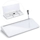 thumbnail image 1 of Pizarra blanca de escritorio de vidrio con almacenamiento Varhomax White, 1 of 7