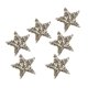 thumbnail image 1 of 6PCS Parches De Estrellas De Diamantes De Imitación Para Planchar Y Coser Apliques De Parche Gris Claro, 1 of 5
