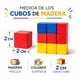 thumbnail image 2 of Pack 9 Cubos de Madera de Colores 2 x 2 x 2 cm para Manualidades, 2 of 3