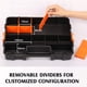 thumbnail image 3 of Organizador para caja de herramientas MIXPOWER de 15 pulgadas, 2 piezas, con 34 compartimentos, 3 of 7