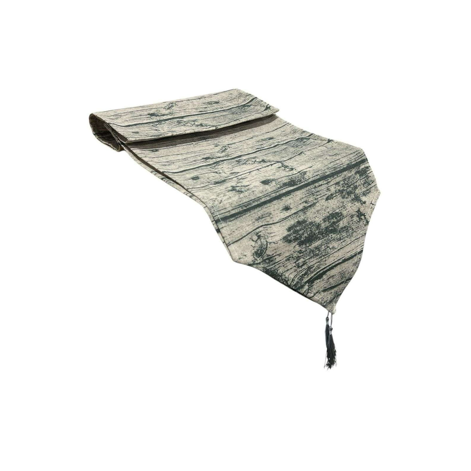 Oem - Mantel Camino De Mesa Tela Madera Diseño 180x38cm