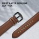 thumbnail image 3 of Correa de reloj EDIMENS compatible con piel Apple Watch de 42 mm y 44 mm, 3 of 9