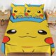 thumbnail image 1 of Pi-ka-chu Bed Duvet Cover Microfiber Bedding Sets 3D Printed Lightweight 3 Piece Comforter Sets for Kids Boys Girls, 1 of 5