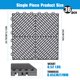 thumbnail image 2 of Baldosa de piso Jocoevol 30 cm gris, 36 piezas interconectables, 2 of 9