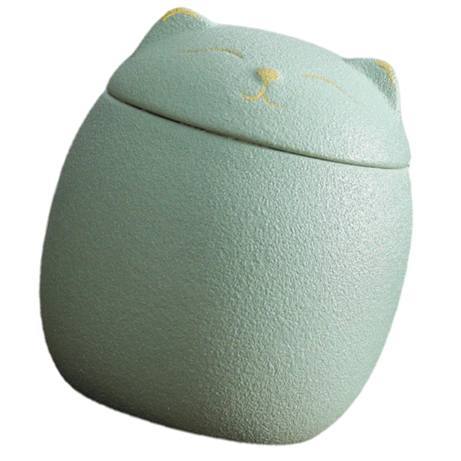 Magideal - Organizador De Tarros De Almacenamiento De Té Recipiente De Cerámica Almacenamiento De Té Cocina Recipiente De Té Almacenamiento Para Té O Bolsitas De Verde Claro