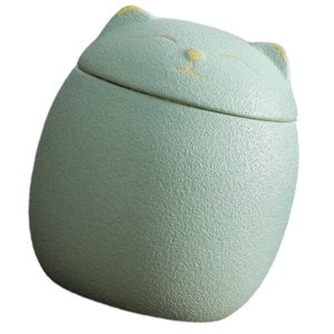 Magideal - Organizador De Tarros De Almacenamiento De Té Recipiente De Cerámica Almacenamiento De Té Cocina Recipiente De Té Almacenamiento Para Té O Bolsitas De Verde Claro