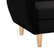 thumbnail image 3 of Sofa Bote 1c Felpa 05 Negro, 3 of 6