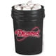 thumbnail image 2 of Ball Bucket Diamond De 6 Galones Con 30 Pelotas De Béisbol Dob Negras, 2 of 2