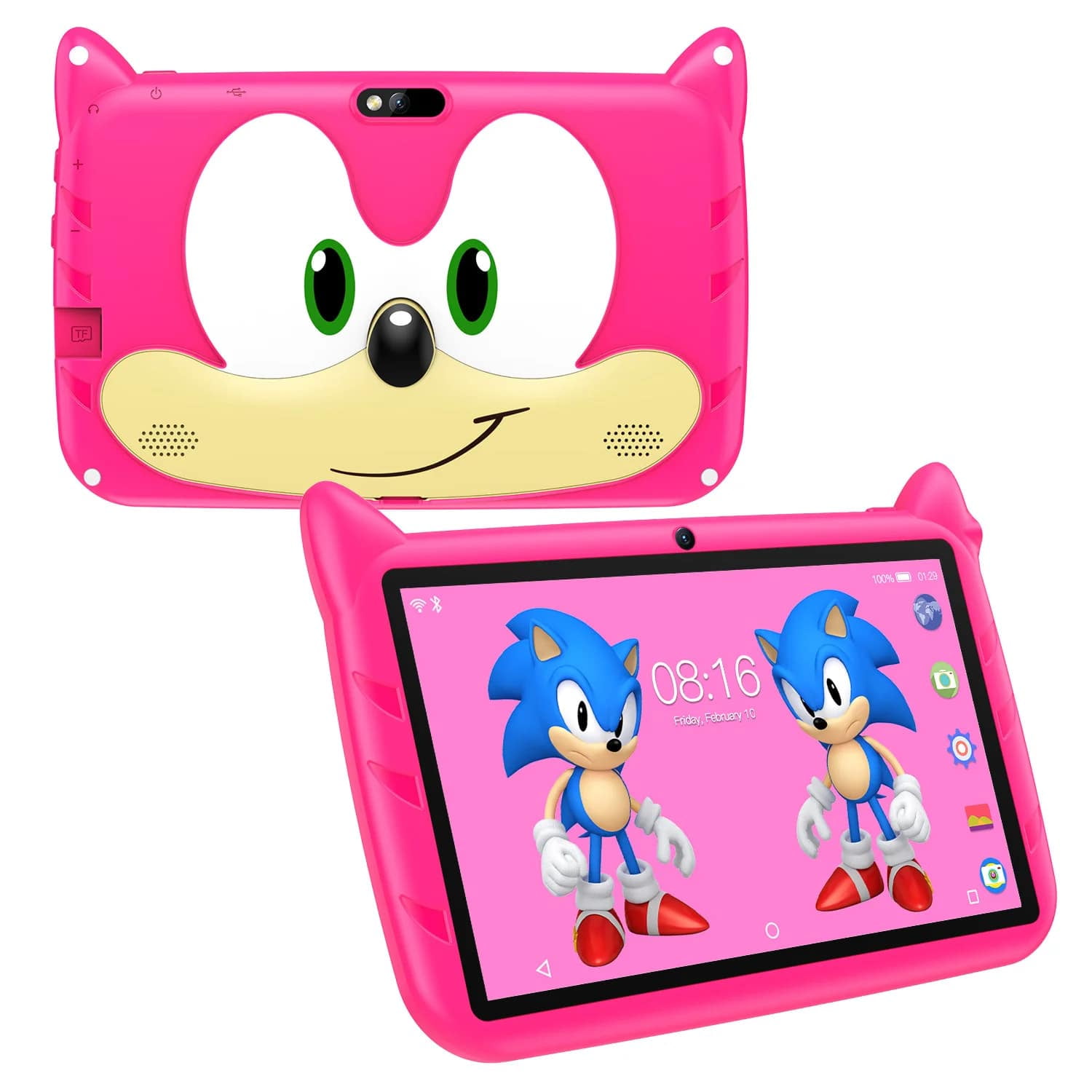Crusec - Tablet Inteligente Infantil Sonic 7 Pulgadas 16gb Rom Rosa