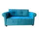 thumbnail image 3 of Sofa 2 Cuerpos Barcelona Felpa Turquesa, 3 of 3