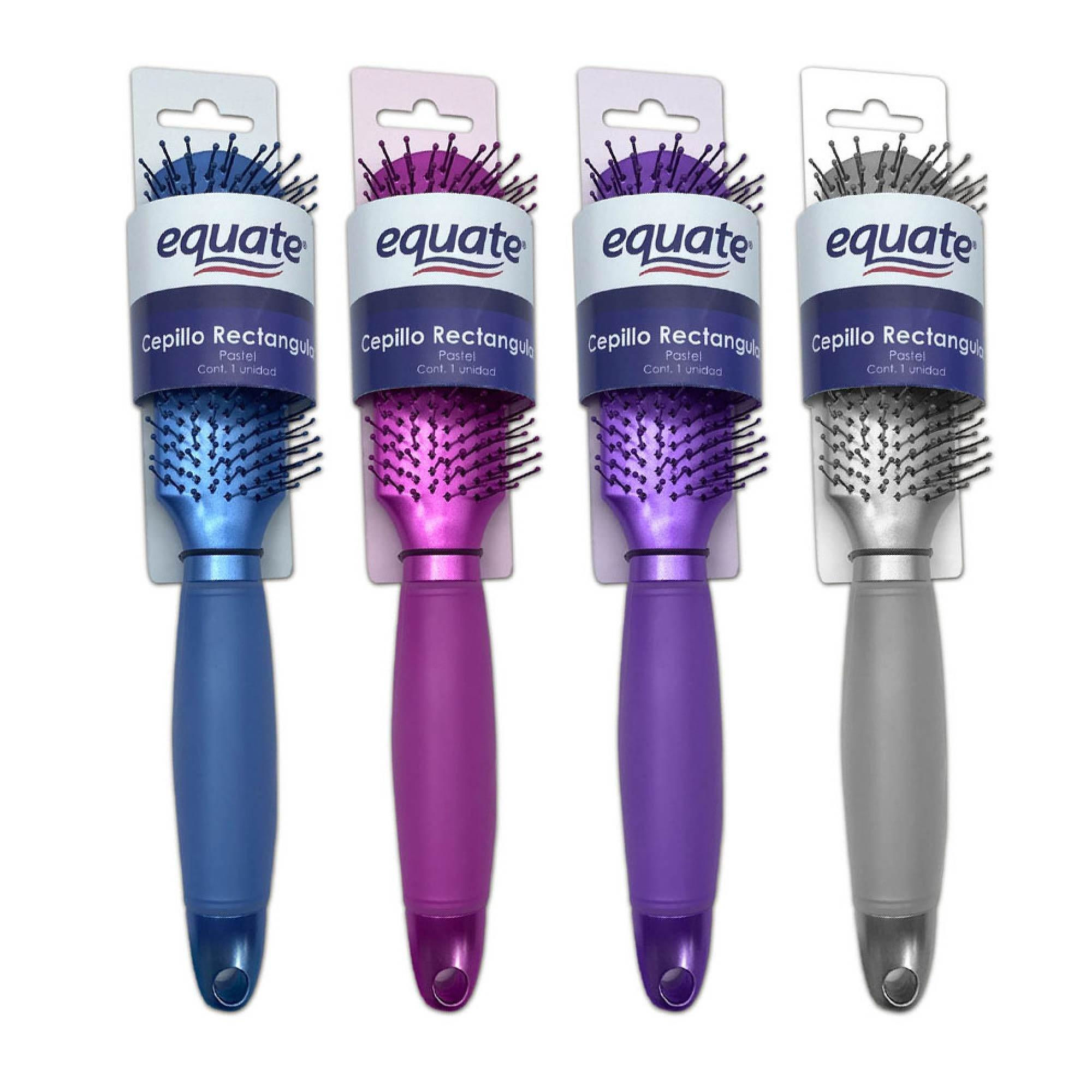 Cepillo De Pelo Rectangular Con Mango De Gel 1 Un Equate