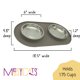 thumbnail image 4 of Comedero para gatos Messy Cats doble de silicona antideslizante, 1,75 tazas, 4 of 7