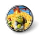 thumbnail image 1 of Shrek-Theme Round Button Badge: Premium Metal Construction, Ideal for High-End Events 2.8 cm, 1 of 6
