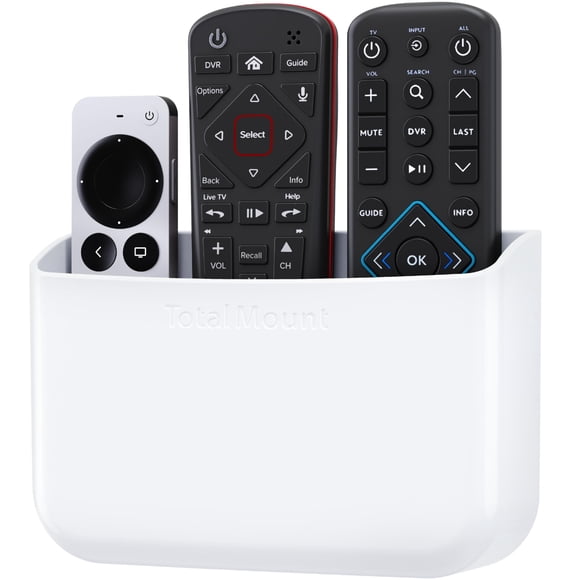 Soporte para Control Remoto TotalMount Premium Blanco Sin Perforaciones para 2-3 Controles