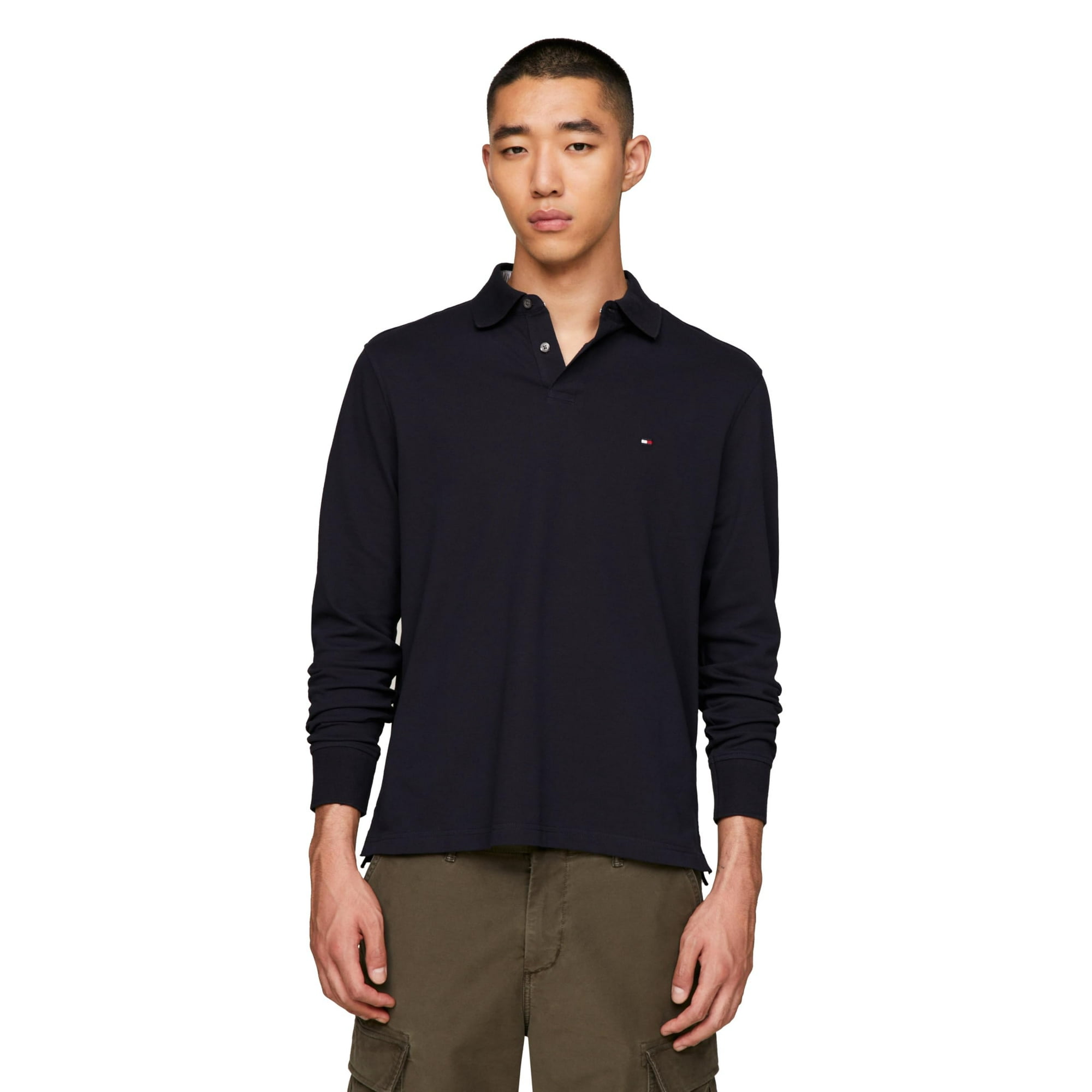 Polo Tommy Hilfiger De Manga Larga De Corte Regular Para Hombre