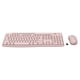 thumbnail image 2 of Teclado y mouse Logitech 2,4 GHz rosa, 108 teclas, compatible con Windows, 2 of 3
