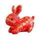 thumbnail image 4 of Bonito Conejo De Peluche, Decoración Para La Oficina Del Festival De Primavera, Rojo áureo, 20cm, 4 of 5