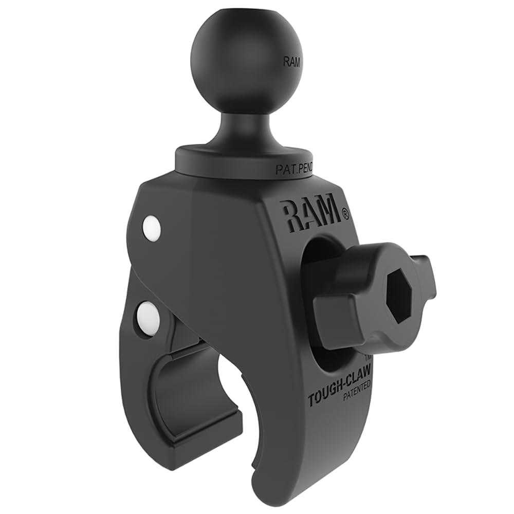 Ram Mounts - Base De Montaje Con Abrazadera, Montura Ram, Bola Tough-claw, Pequeña, Tamaño B, 1