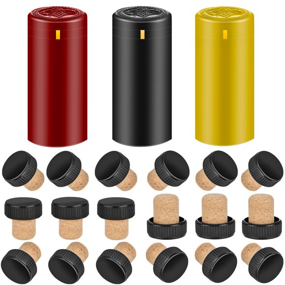 Tapón para Botella BGMAXimum 60 piezas + 30 piezas Set de Sellado de Vino