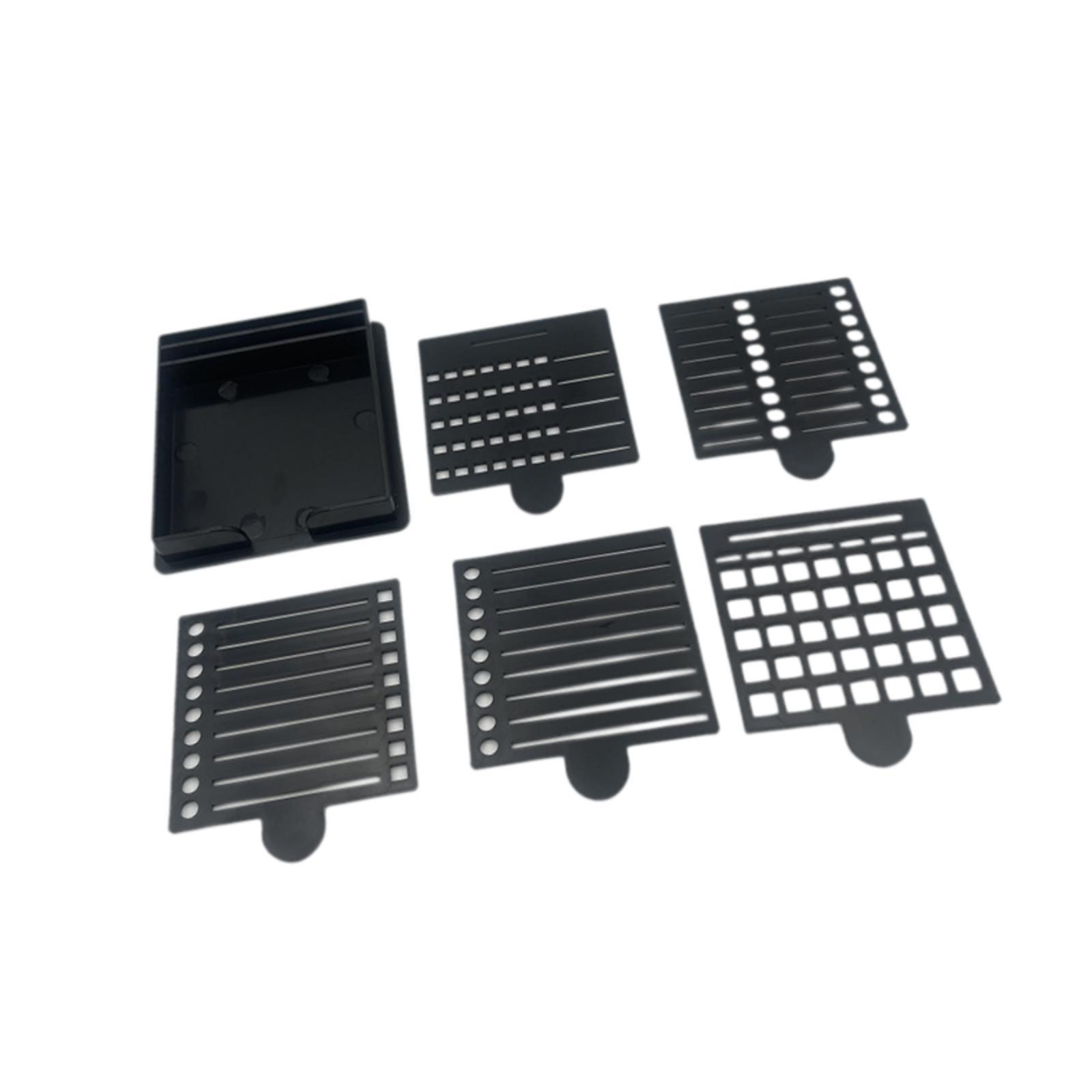 Ioensy - Porta Notas Adhesivas Con 5 Plantillas, Porta Tarjetas De Presentación, Caja Dispensadora De Notas