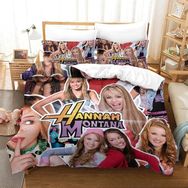 Hannah Montana All Season Duvet Cover Bedding Comforter sets Soft Quilt Cover and Pillowcases