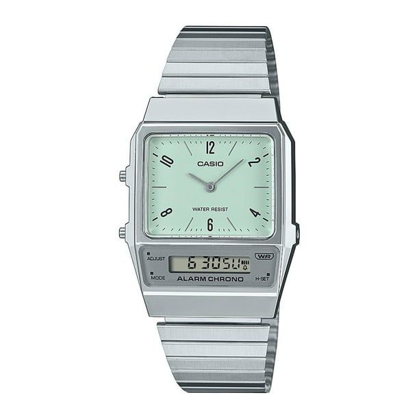 Reloj CASIO AQ-800E-3ADF Resina/Cromado Juvenil Plateado plateado 40,7×32,1×8,7mm