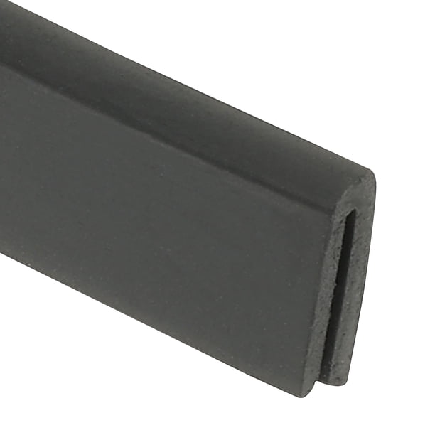 Borde de Goma, Protector de Borde en Forma de U Flexible para Bordes Afilados, Chapa Metálica, Puertas de Automóviles, Escotillas, Esquinas de Mesas 6.6ft x 0.04" x 0.14" x 0.4"