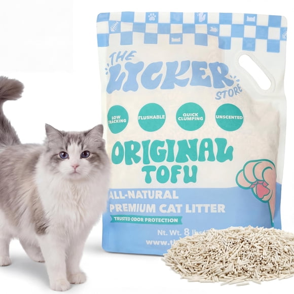Arena para Gatos THE LICKER STORE 3,6 kg Tofu Descartable