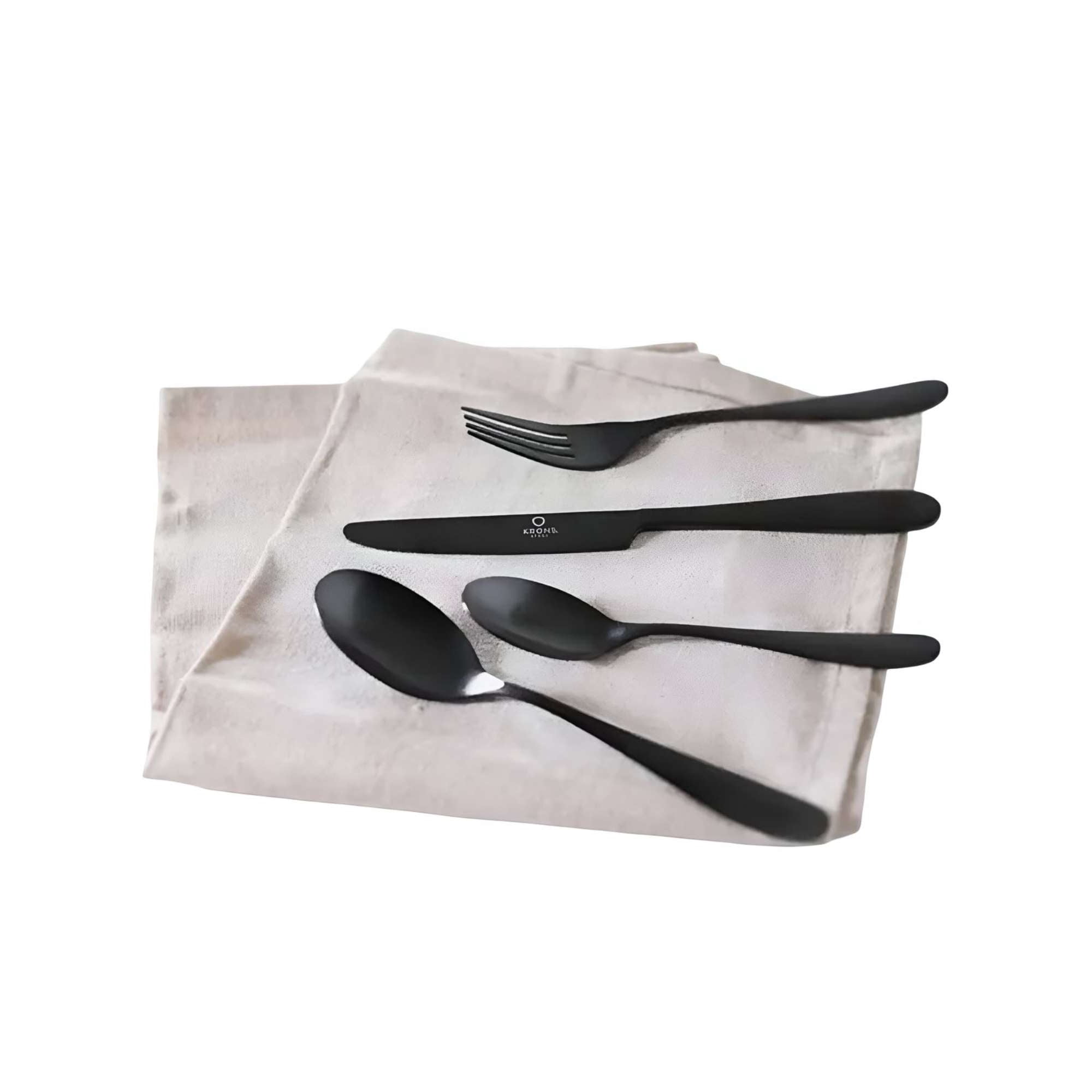 Juego De Cubiertos De Mesa 24 Piezas Black - Krons