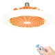thumbnail image 1 of 1pc Ceiling Fan With Light, Modern 18inch Remote Control Enclosed Low Profile Ceiling Fan With Light 3 Speed LED Dimming 3 Colors 8 Invisible Bladeless Flush Mount Fan Light Bedroom, Offices, 1 of 3