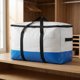 thumbnail image 2 of REGALWOVEN Almacenamiento de Ropa, Bolsas de Almacenamiento Plegables, Bolsas de Mudanza para Organizar Ropa, Edredón, Organizadores de Armario con Asas Blanco-Azul 4Piezas, 2 of 6