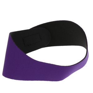 Ioensy - Natación Diadema Ajustable Baño Buceo Impermeable Banda De Protección Para Los Oídos Violeta 58Cm