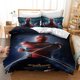 thumbnail image 1 of Official Spiderman bedding set for single bed, including matching pillowcase, motif: crime fighter, single bed set Bed Sheets, 1 of 5