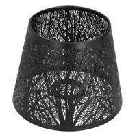 Ioensy - Pantalla De Lámpara Sombra De Árbol Para Bombilla E27 Cubierta De Carcasa De Pantalla Para Lámpara De Mesa Negro