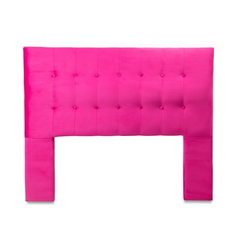 Dgb - Respaldo Cama 2 Plazas Felpa Fucsia Sevilla Cp