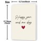 thumbnail image 2 of Tarjeta de aniversario WowBefun San Valentín 5 x 7 pulgadas, 2 of 3