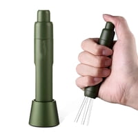 Xusx111 - Herramientas De Agitador De Espresso Retráctil Para Barista, Herramienta De Distribución De Espresso Magnético Con Agujas De Acero Inoxidable (Verde)