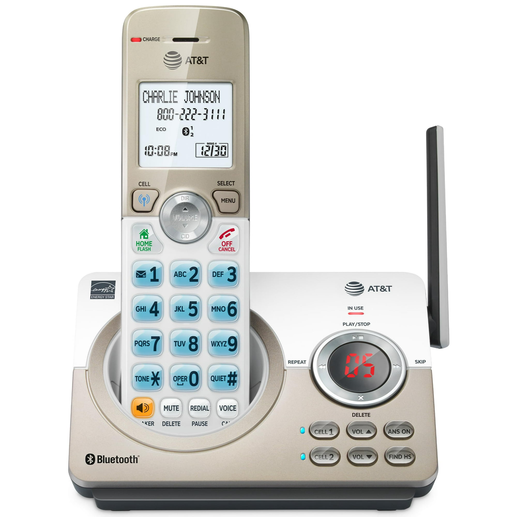 Teléfono Inalámbrico At&t Dl72119 Dect 6.0 Con Conexión Bluetooth