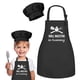 thumbnail image 1 of Set de delantal y gorro de chef para niños OUUKHGY Grill Maestro Black, 1 of 7