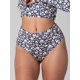 thumbnail image 1 of Bottom de Bikini Daikiri Mujer Calzón Tiro Alto Sin Elasticos Floral Marino Crema Protección UV50+, 1 of 3