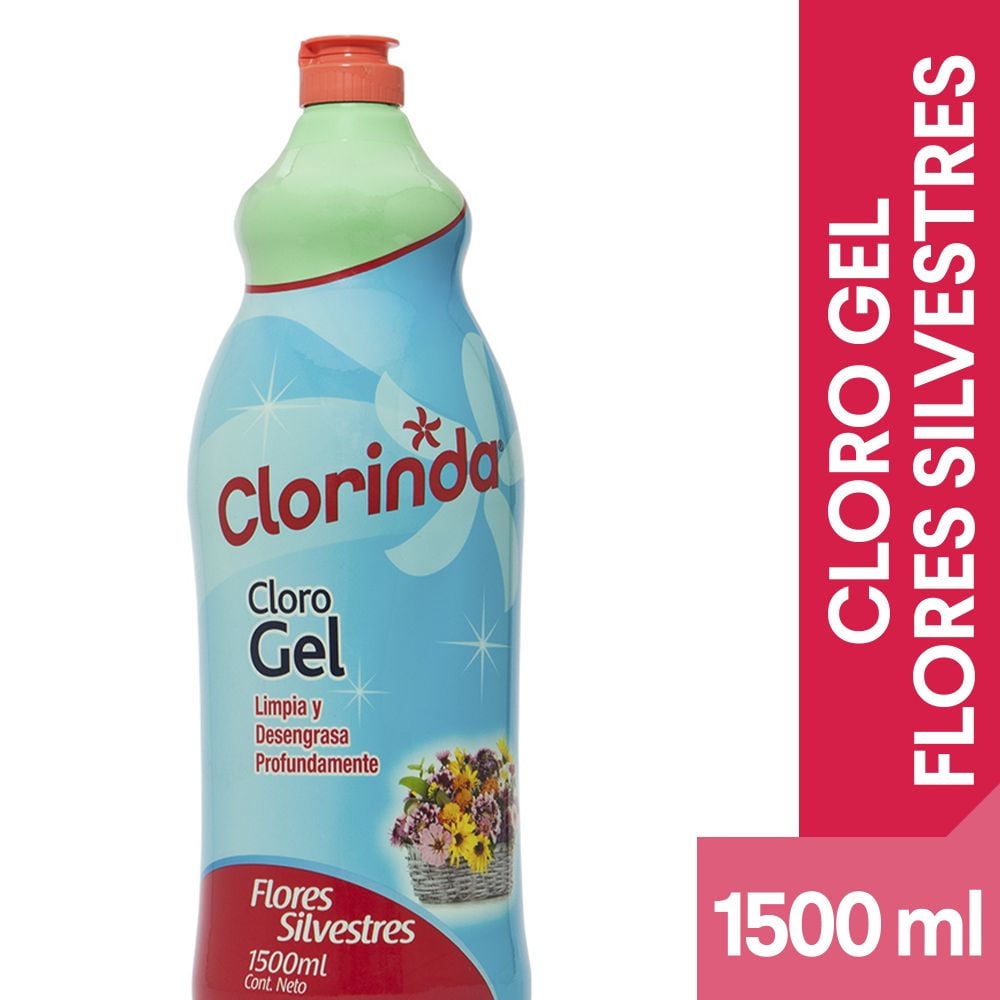 Cloro Gel Flores Silvestres Botella 1500 ml Clorinda