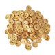 thumbnail image 4 of 100pcs vintage 2 agujeros botones de madera para coser scrapbooking marrón oscuro 15mm, 4 of 5