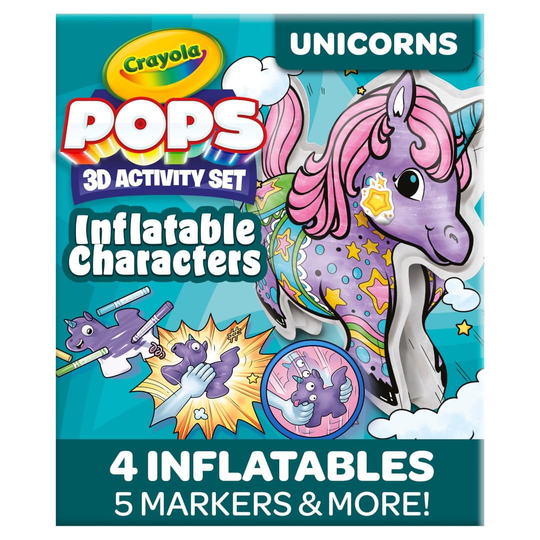 Juego De Colorear Crayola Pops Con Personajes Inflables Para Niños De 5 A 8 Años